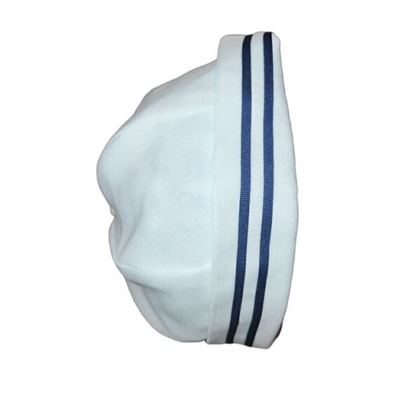 NWOT Lito Children's Wear Boys White Sailor Suit Shortall Romper with Hat 6-12M - Picture 7 of 11